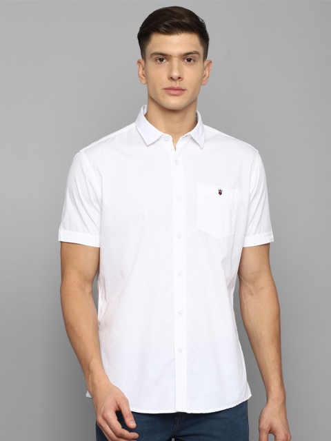 

Louis Philippe Jeans Men White Slim Fit Casual Shirt