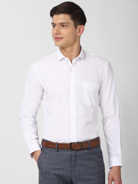 

Peter England Men White Slim Fit Formal Shirt