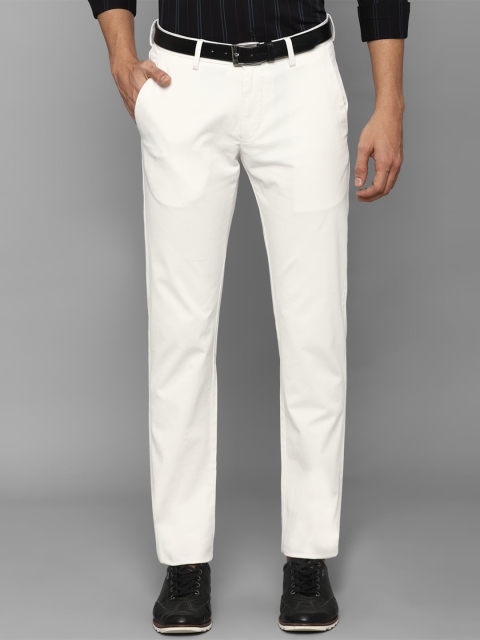 

Allen Solly Men White Slim Fit Trousers