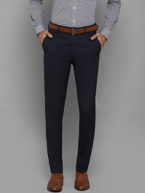 

Louis Philippe Men Navy Blue Slim Fit Trousers