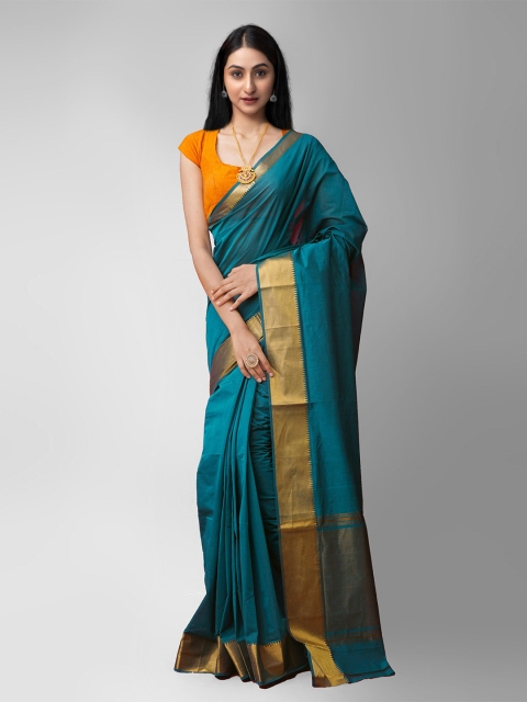 

Unnati Silks Women Blue Sarees