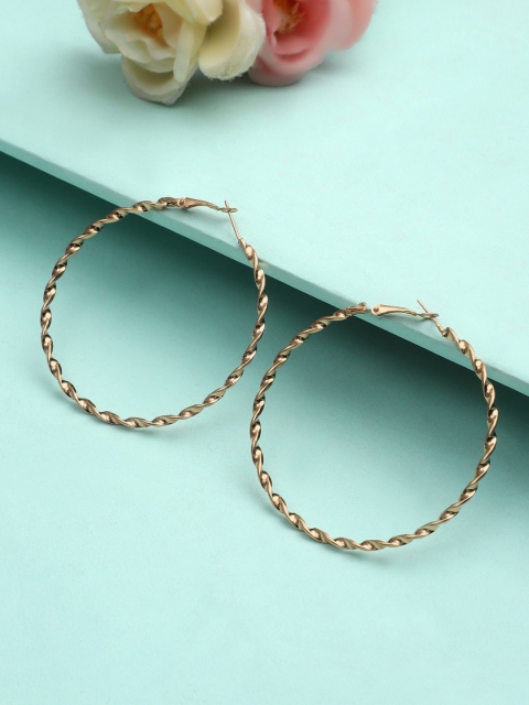 

KACY Gold-Toned Circular Hoop Earrings