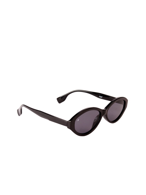 

Floyd Unisex Purple Lens & Black Oval Sunglasses with UV Protected Lens