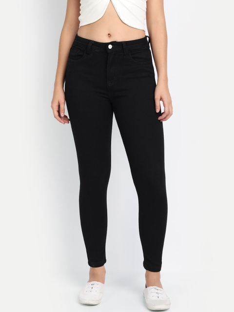

Next One Women Black Comfort Skinny Fit High-Rise Jeans