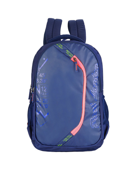 

PAUL LONDON Unisex Navy Blue & Pink Backpack