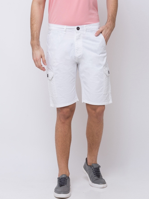 

Status Quo Men White Cargo Shorts