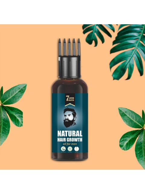

7Herbmaya Men Natural Hair Growth Oil 100 ml, Na
