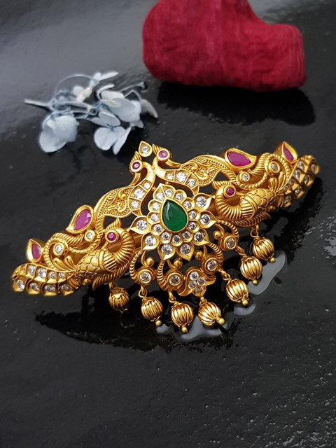 

GRIIHAM Women Gold-Toned & Green Claw Clip
