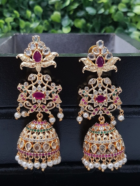 

GRIIHAM Multicoloured Contemporary Drop Earrings, Multi