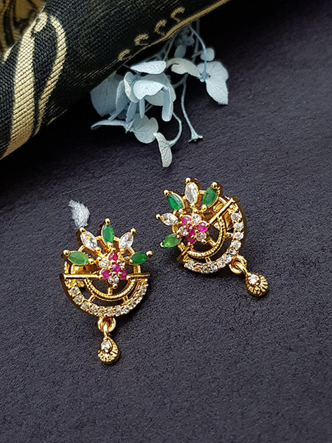 

GRIIHAM Multicoloured Contemporary Studs Earrings, Multi