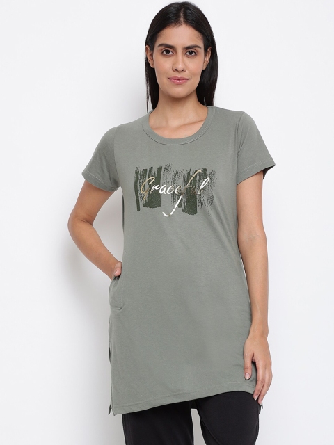 

Duchess Women Green Printed Lounge Tshirts