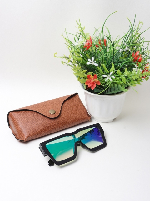 

FROGGY Unisex Kids Green Lens & Black Wayfarer Sunglasses with UV Protected Lens