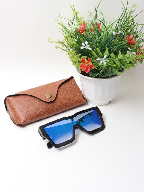 

FROGGY Unisex Kids Blue Lens & Black Wayfarer Sunglasses with UV Protected Lens