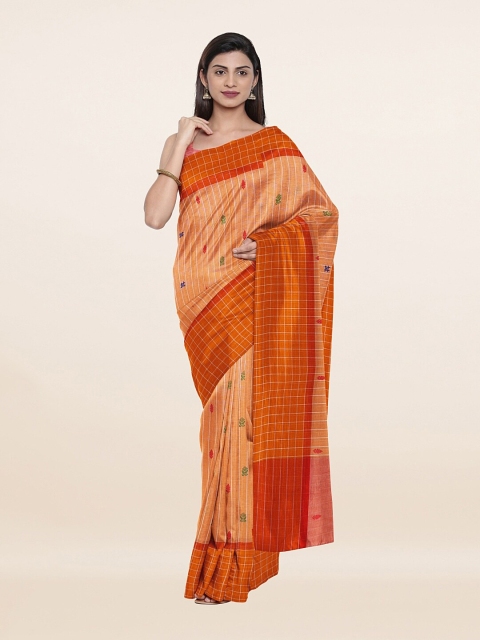 

Pothys Women Peach Sarees