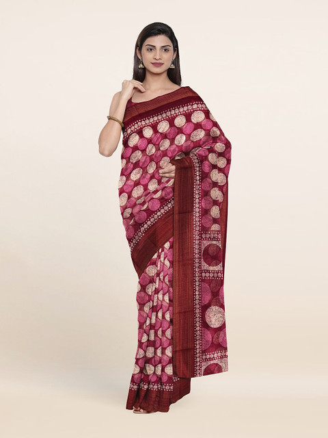 

Pothys Purple & Maroon Zari Saree
