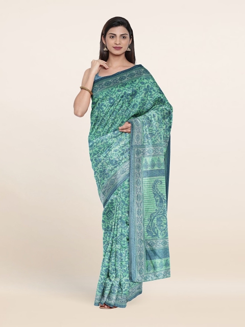 

Pothys Green Floral Saree