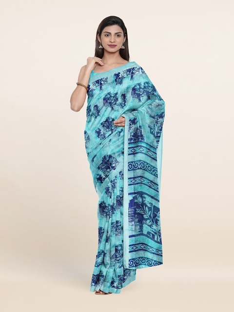 

Pothys Blue & Navy Blue Saree
