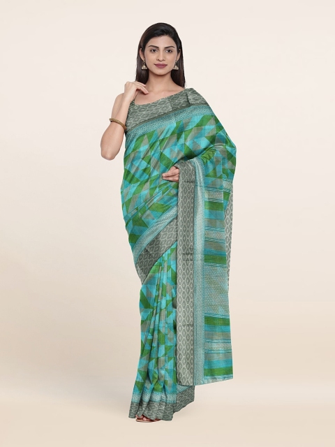 

Pothys Blue & Green Saree