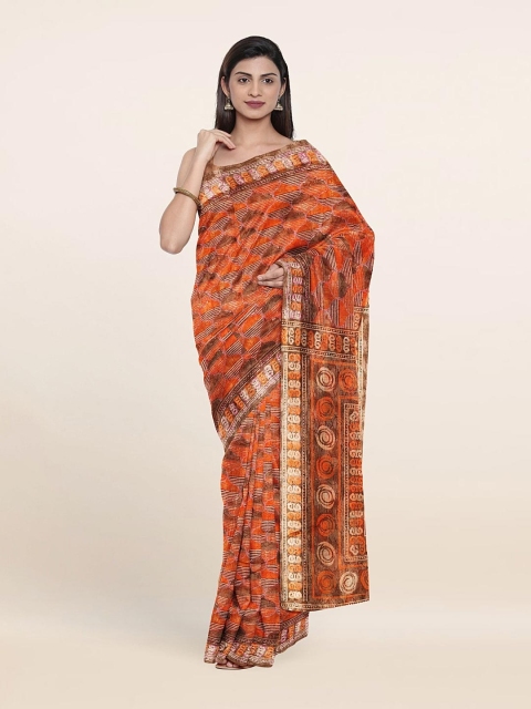 

Pothys Orange & Brown Saree