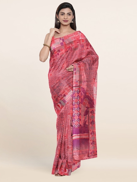 

Pothys Pink & Red Saree