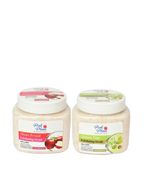 

Pink Plums Set of 2 Body Scrub, Multi