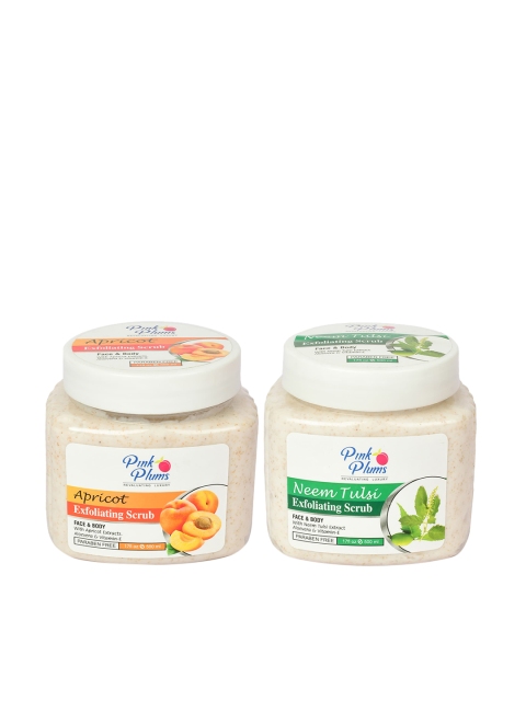 

Pink Plums Set of 2 Body Scrub, Multi