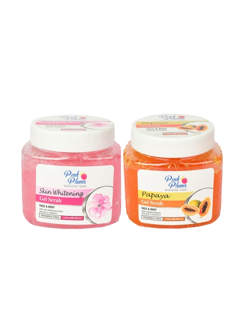 

Pink Plums Pack of 2 Paraben Free Papaya Facial Gel 500 ml, Orange