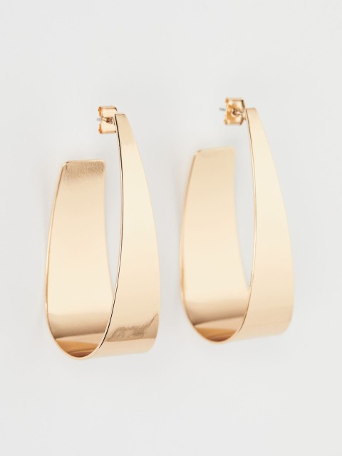 

H&M Women Gold-Toned Hoop Earrings