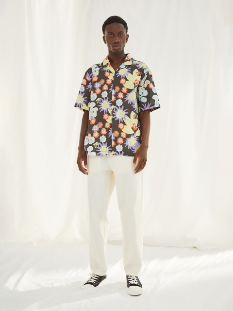 

H&M Men Multicolored Relaxed Fit Cotton Patterned Resort Shirt, Multi
