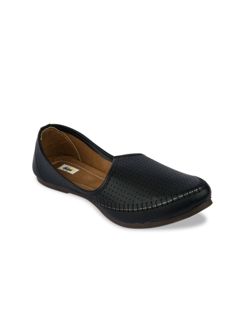 

Hulya Men Black Perforated Mojaris