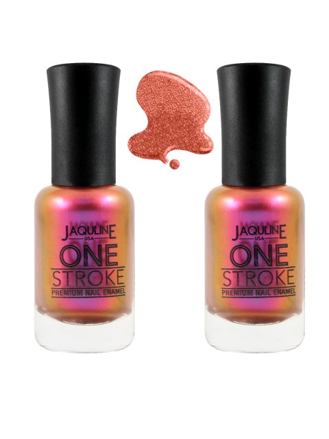 

Jaquline USA Set of 2 One Stroke Premium Nail Enamels 8 ml Each - Glamzilla J51, Magenta