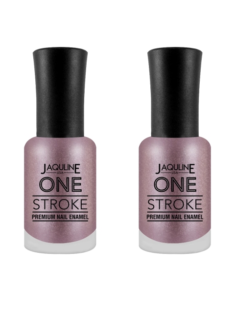 

Jaquline USA Set of 2 One Stroke Premium Nail Enamel - Champagne J48, Mauve