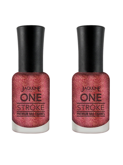 

Jaquline USA Set of 2 One Stroke Premium Nail Enamel - Heat Wave J16, Maroon