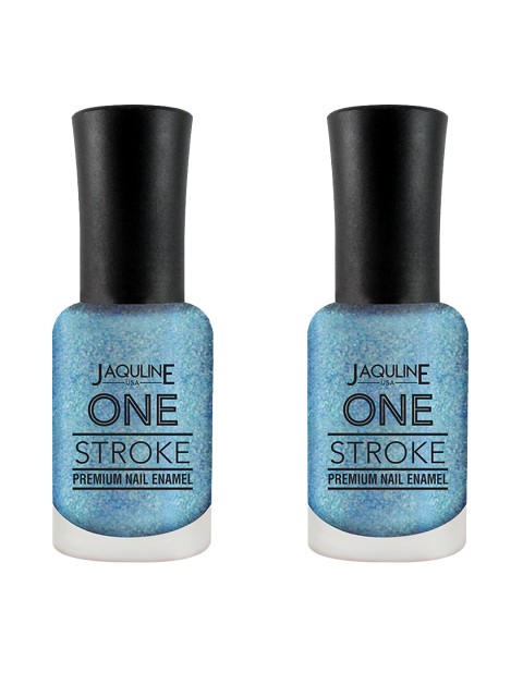 

Jaquline USA Set of 2 One Stroke Premium Nail Enamel - Blue Hawaiian J18