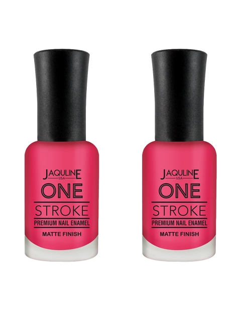 

Jaquline USA Set of 2 One Stroke Premium Nail Enamel - Gossip Gal J13, Pink