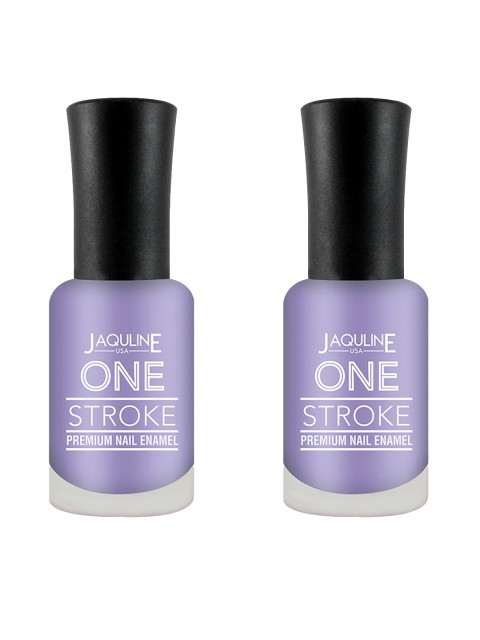 

Jaquline USA Set of 2 One Stroke Premium Nail Enamel - Grape Pop J04, Lavender