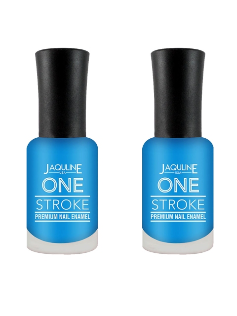 

Jaquline USA Set of 2 One Stroke Premium Nail Enamel - Ocean Wave J07, Blue