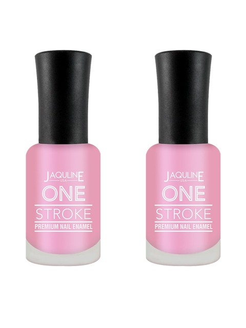 

Jaquline USA Set of 2 One Stroke Premium Nail Enamel - Strawberry Smoothie J09, Pink