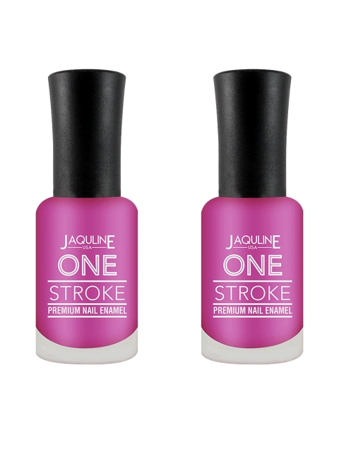 

Jaquline USA Set of 2 One Stroke Premium Nail Enamel - Purple Queen J03
