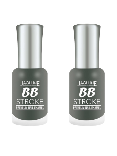 

Jaquline USA Set of 2 BB Stroke Premium Nail Enamel - Dusk To Dawn 21, Grey
