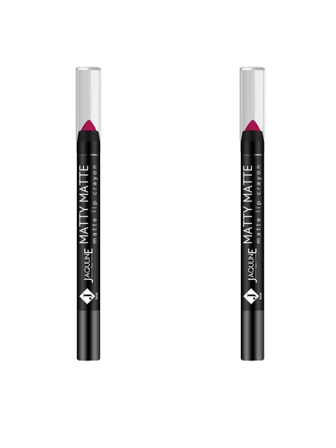 

Jaquline USA Set of 2 Matty Matte Lip Crayon - Angels Choice 2, Pink