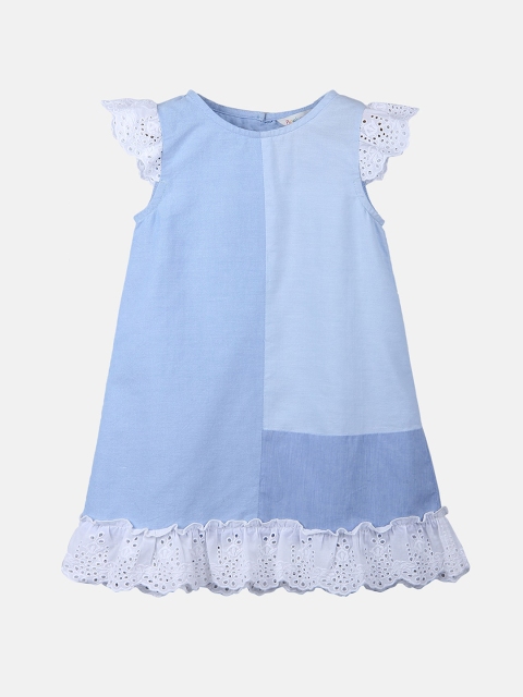 

Beebay Blue Chambray A-Line Dress