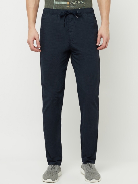 

Octave Men Navy Blue Solid Track Pants