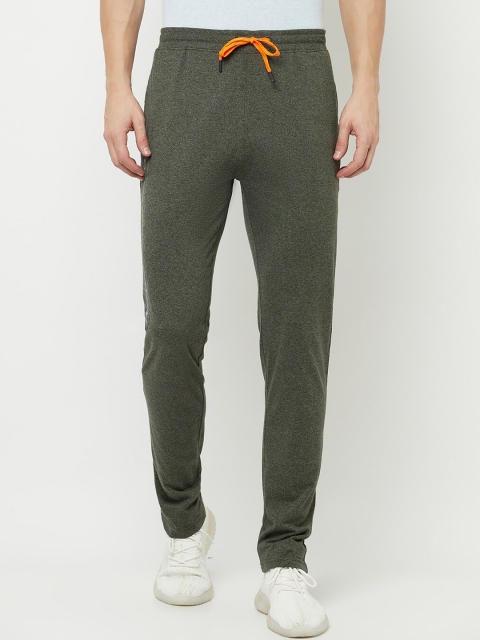 

Octave Men Olive Green Solid Pure Cotton Track Pants