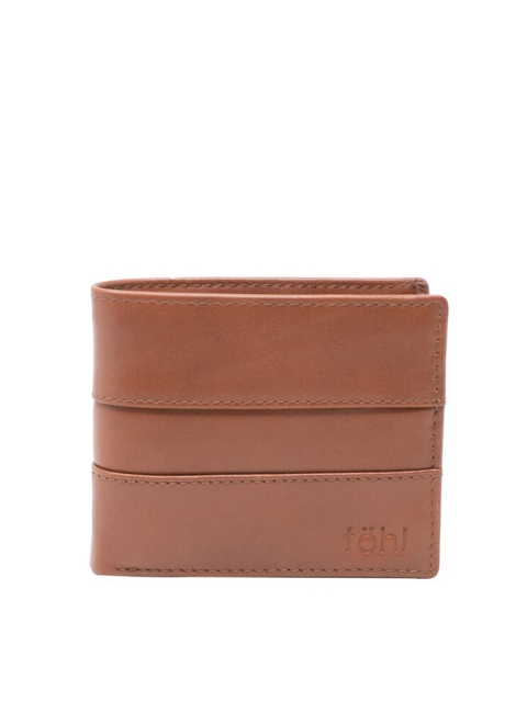 

tohl Men Tan Solid Two Fold Wallet