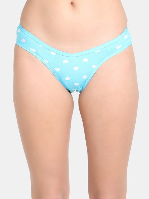 

Leading Lady Women Blue Printed Cotton Bikini Briefs