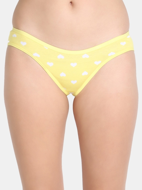 

Leading Lady Women Yellow Solid Bikini Briefs S-SONARI-YL-1-Yellow