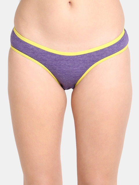 

Leading Lady Yellow & Purple Printed Bikini Briefs S-DP-3522-YL-1-Yellow