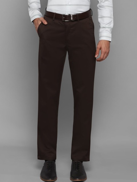 

Louis Philippe Men Brown Slim Fit Cotton Formal Trousers