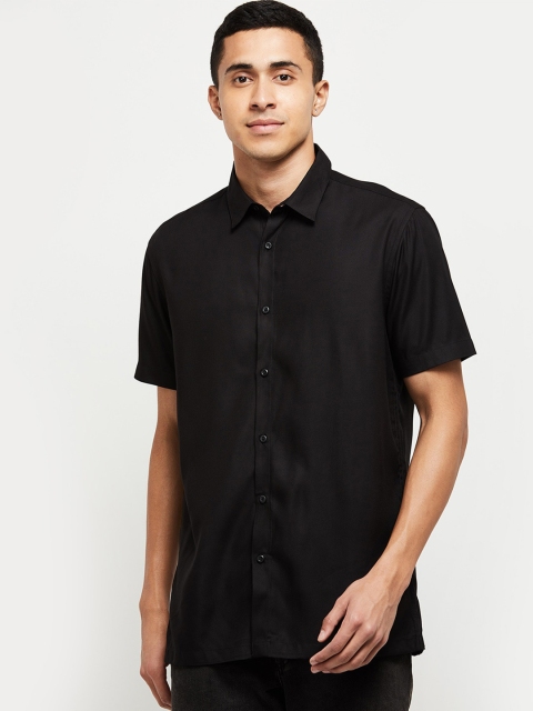 

max Men Black Casual Shirt